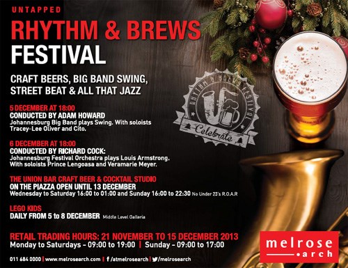 Celebrate untapped rhythms at the Rhythm and Brews festival at Melrose Arch