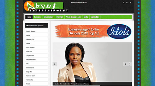 About Entertainment to represent Idols winner and finalists