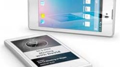 Russia's first smartphone, the YotaPhone, with two screens. Image: