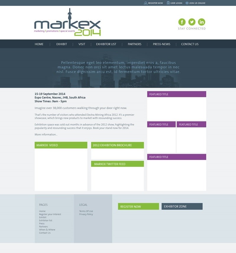 Upgraded Markex website ready for 2014