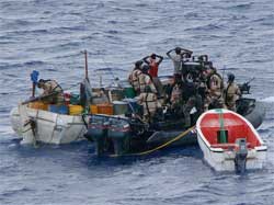 The numberof attacks on ships by pirates fell sharply last year. Image: