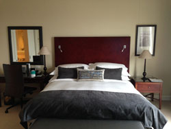 A really useful feature in the bedroom is one of the TV channels links directly to the airports arrivals and departures screens so you can check when and where your flight is boarding.