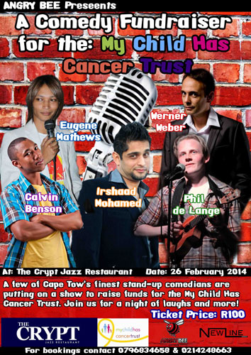 My Child Has Cancer Trust hosts comedy fundraiser