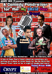 My Child Has Cancer Trust hosts comedy fundraiser