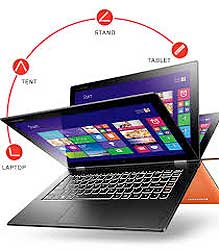 Lenovo's Yoga tablet device will possibly leverage some sales through the recently purchased Motorola operation. Image: Lenovo.