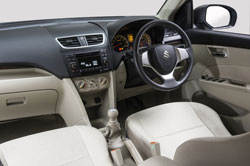 The DZIRE is available as GA manual and GL manual, plus GA automatic.