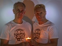 L to R: Dr Morné du Plessis (WWF-SA CEO) and Braam Malherbe (extreme conservationist)