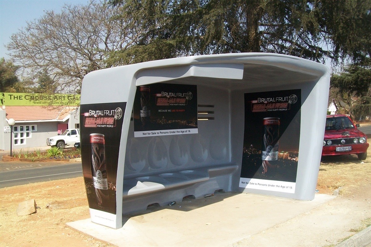 Commuter shelters - Street furniture that is both public amenity and advertising platform