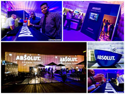 34 transforms art into party for Absolut Vodka