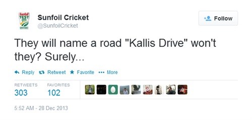 @SunfoilCricket cooks on Twitter with 34