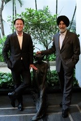 Hector de Galard (L) President: Business Operations for Max Ventures & Analjit Singh