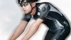 AiQ has made a lycra T-shirt interwoven with stainless steel fibres to monitor the body's vital signs. Image: Computex