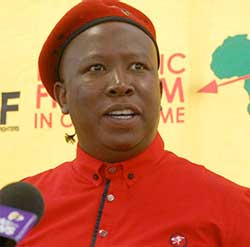 EFF Leader Julius Malema questioned President Jacob Zuma on the ANC's failure to provide water to the people of Giyani after promises were made five years ago. Image: