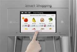 Smart devices, such as this fridge from LG, are full of security holes that could reveal private information. Image: