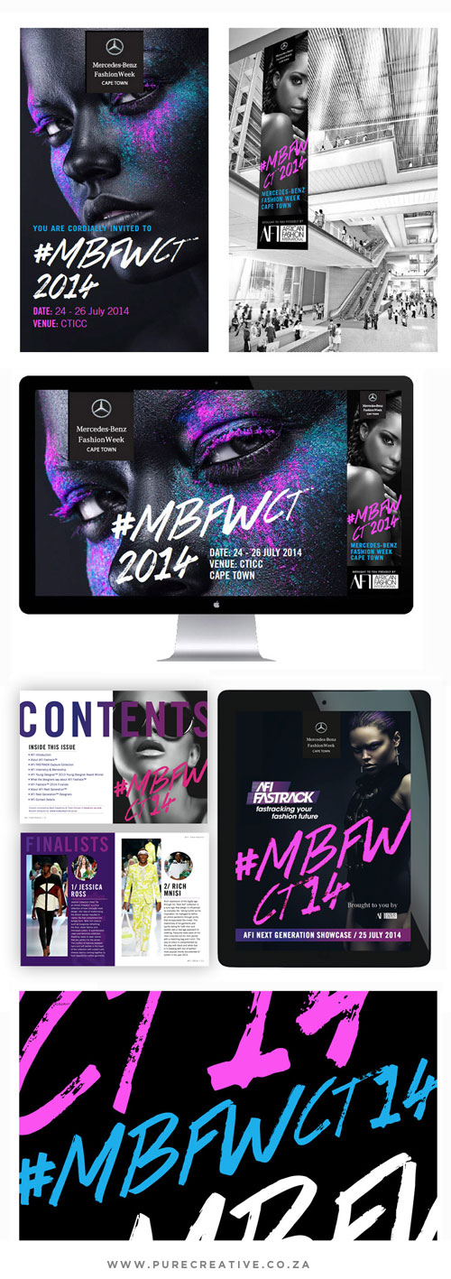Pure Creative designated brand design agency for Mercedes-Benz African Fashion Week Cape Town