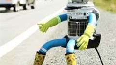 HitchBot successfully trekked 6,000km across Canada as part of a social study on how humans interact with robots. It left Halifax on the west coast and travelled to Victoria in British Columbia, relying on motorists for lifts. Image: