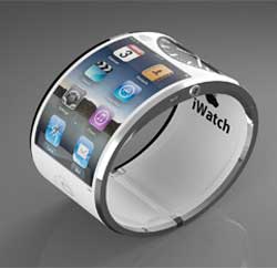 Speculation is rife about the likely launch of an Apple iWatch at an event rumoured to be taking place in the US in September. Here is one of the possible designs for the new device. Image: