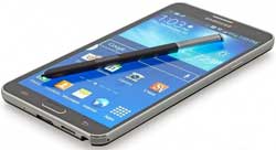 Samsung's new Galaxy Note 4 that comes with a stylus to make navigation on the device easy and quick. Image: