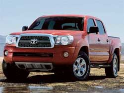 At least 690,000 Tacoma pick-up trucks are being recalled by Toyota because a suspension fault could cause leaks in the fuel tank and result in the vehicle catching fire. Image:
