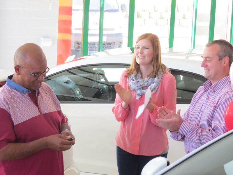 Huggies hands over Kia Sportage to first winner