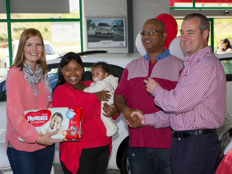 Huggies hands over Kia Sportage to first winner