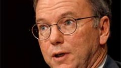 Google's Eric Schmidt says that its biggest competitor is Amazon and probably some small start-up company that nobody has heard about yet. Image: