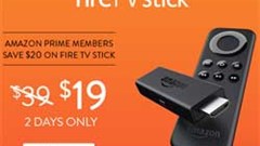 Amazon's streaming device, the Fire Stick is being sold for $39 seeking to gain market share that offers a wide number of devices for streaming services already. Image: