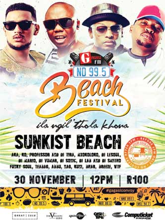 Gagasi FM's Ila Ngil' Thola Khona kicks off with a beach festival