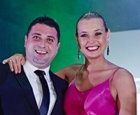 Vincent Bouwer, Cape Royale Luxury Hotel Marketing Manager with Roxy Louw. Image courtesy of Julia Janse Van Vuuren Photography