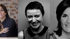 L-R: Ana Carrapichano, Collette Wasielewski and Fran Luckin