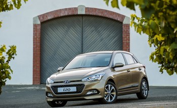 The Hyundai i20 hatchback ... going after its competitors in the B segment.