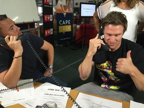 L to R: Ryan O'Connor (KFM) and Jean de Villiers