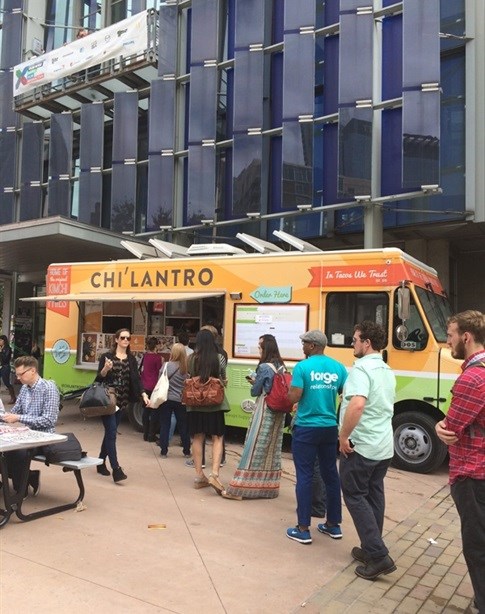 Food trucks, beards and plaid shirts.
