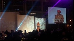 Eskom's Ayanda Nakedi presents the Outstanding Woman in Power Award