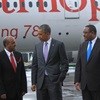 GebreMariam and Obama held a discussion on Ethiopian Airlines