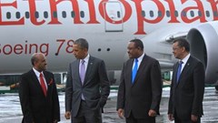 GebreMariam and Obama held a discussion on Ethiopian Airlines
