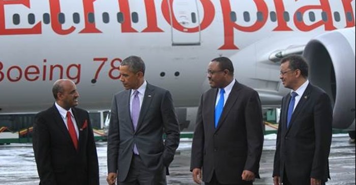 GebreMariam and Obama held a discussion on Ethiopian Airlines