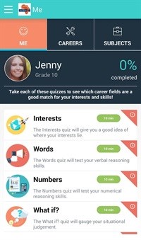 New app guides school leavers to potential careers