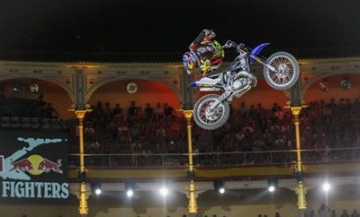 Red Bull X-Fighters World Tour 2015 Madrid: Tom Pagès (FRA) in action