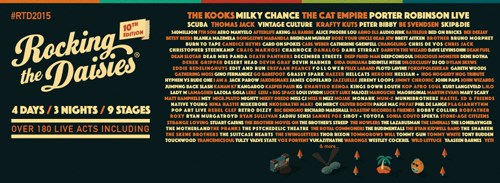 Rocking The Daisies line-up announced