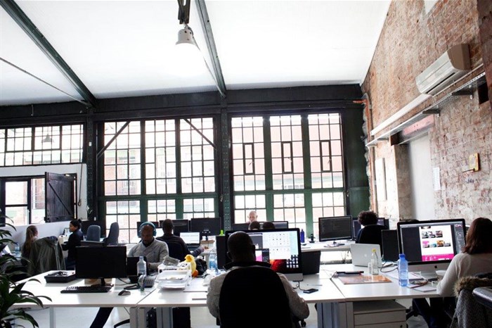 A shot from Creative Spark’s Cape Town office, based in Woodstock at the Old Castle Brewery
