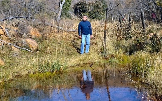 Dinkweng Safari Camp owner and founder Mac van der Merwe © Roger Metcalfe