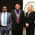 L-R: Marten Govender, Junior VP; John Matthews, President; Antoinette Farrar, Senior VP