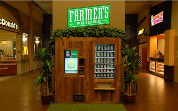 Farmer’s Fridge Salad vending machine