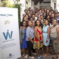 The Women in News editors and senior journalists from Botswana, Zambia, Zimbabwe, Kenya, Malawi and Tanzania. Rwandan Women in News journalists will join the programme soon.