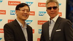 Yang Yuanqing (Lenovo) and Bill McDermott (SAP SE)