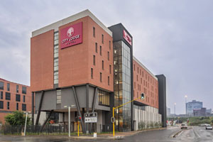 This photograph is of the recently opened City Lodge Hotel Newtown, the 57th hotel in the City Lodge Hotel Group.