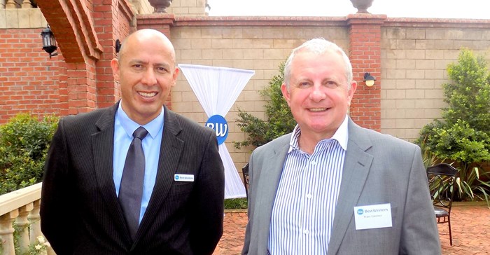 Orion Hotels and Resorts Marketing Manager Edmundo Arguelles and Orion Group CEO Franz Gmeiner