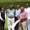 Thato Mogotsi of Botaki & Associates handing over construction sites to various contractors