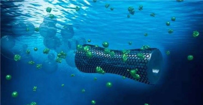 Microbots absorb pollutants from industrial wastewater